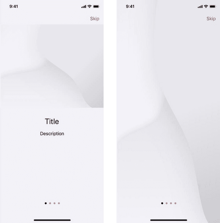 From left to right: Top image, Background image