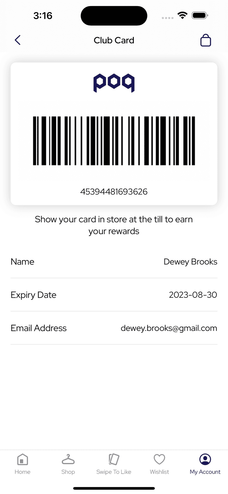 club card