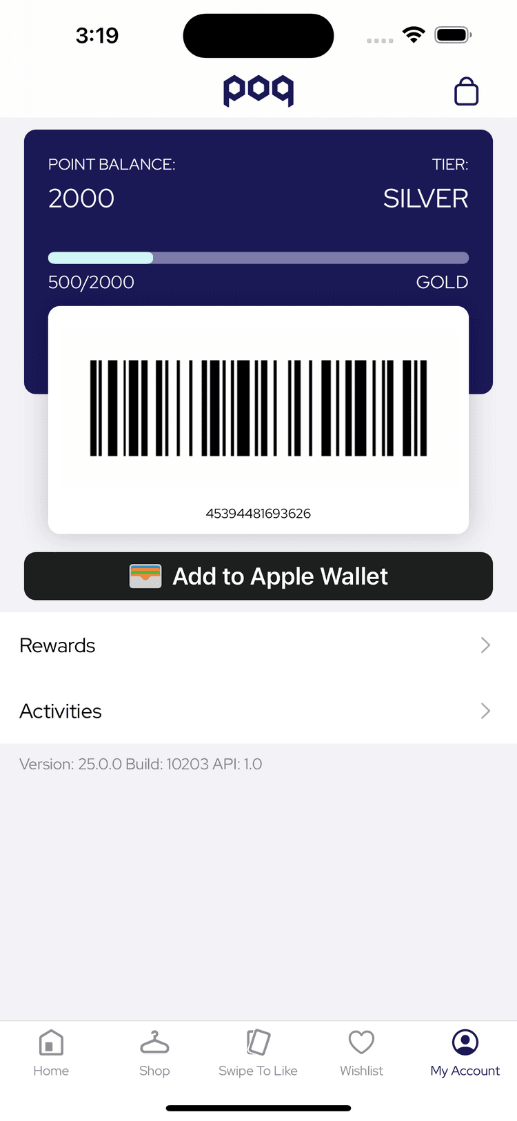 loyalty barcode