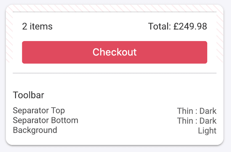 A toolbar in your app