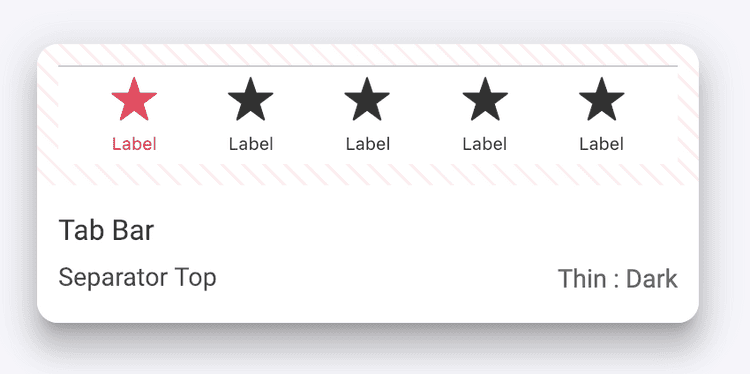 A tab bar in your app